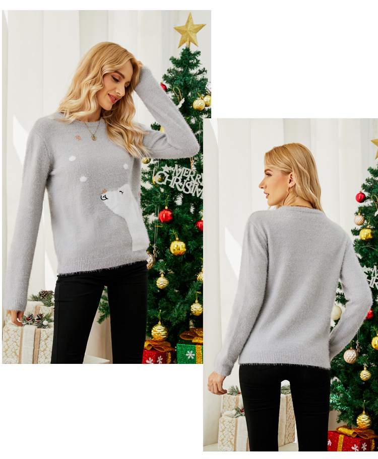 Womens Christmas Sweater Winter Pullover Knitwear Fashion Knitted Sweater
